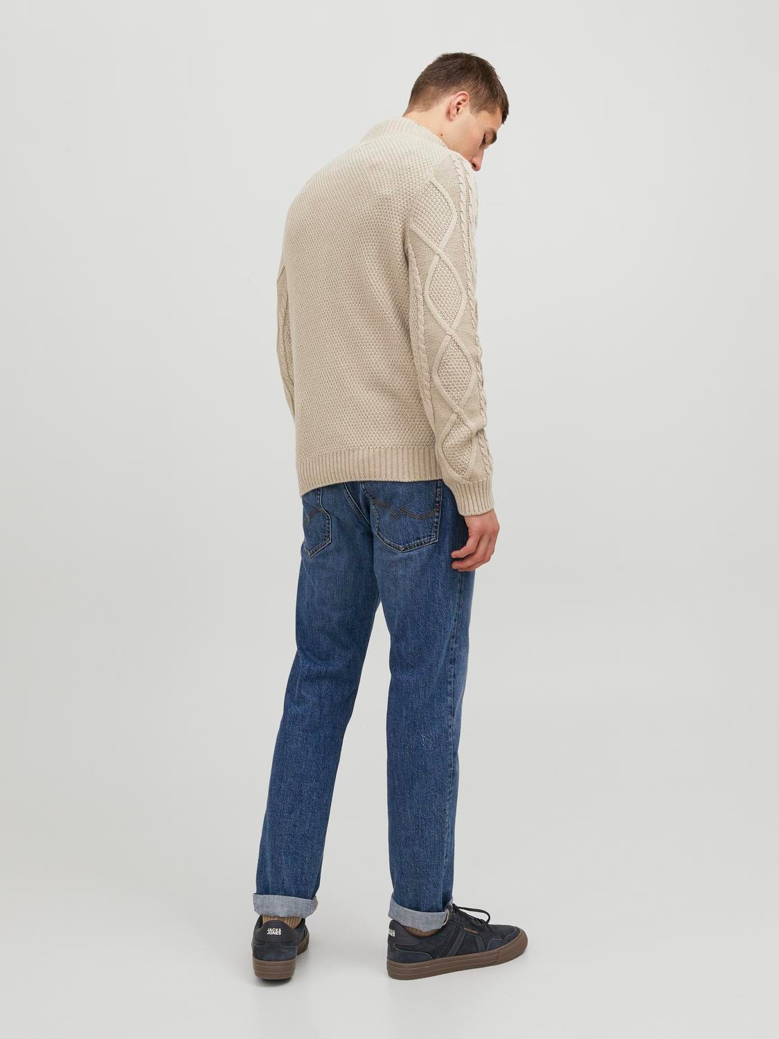 Jack & Jones Yksivärinen -Oatmeal - 12219163