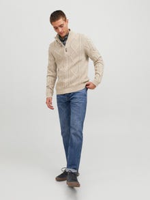 Jack & Jones Yksivärinen -Oatmeal - 12219163