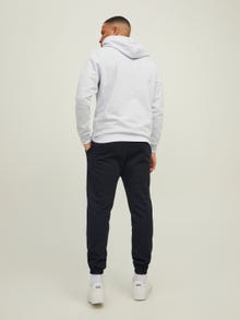 Jack & Jones Einfarbig Kapuzenpullover -White Melange - 12219176