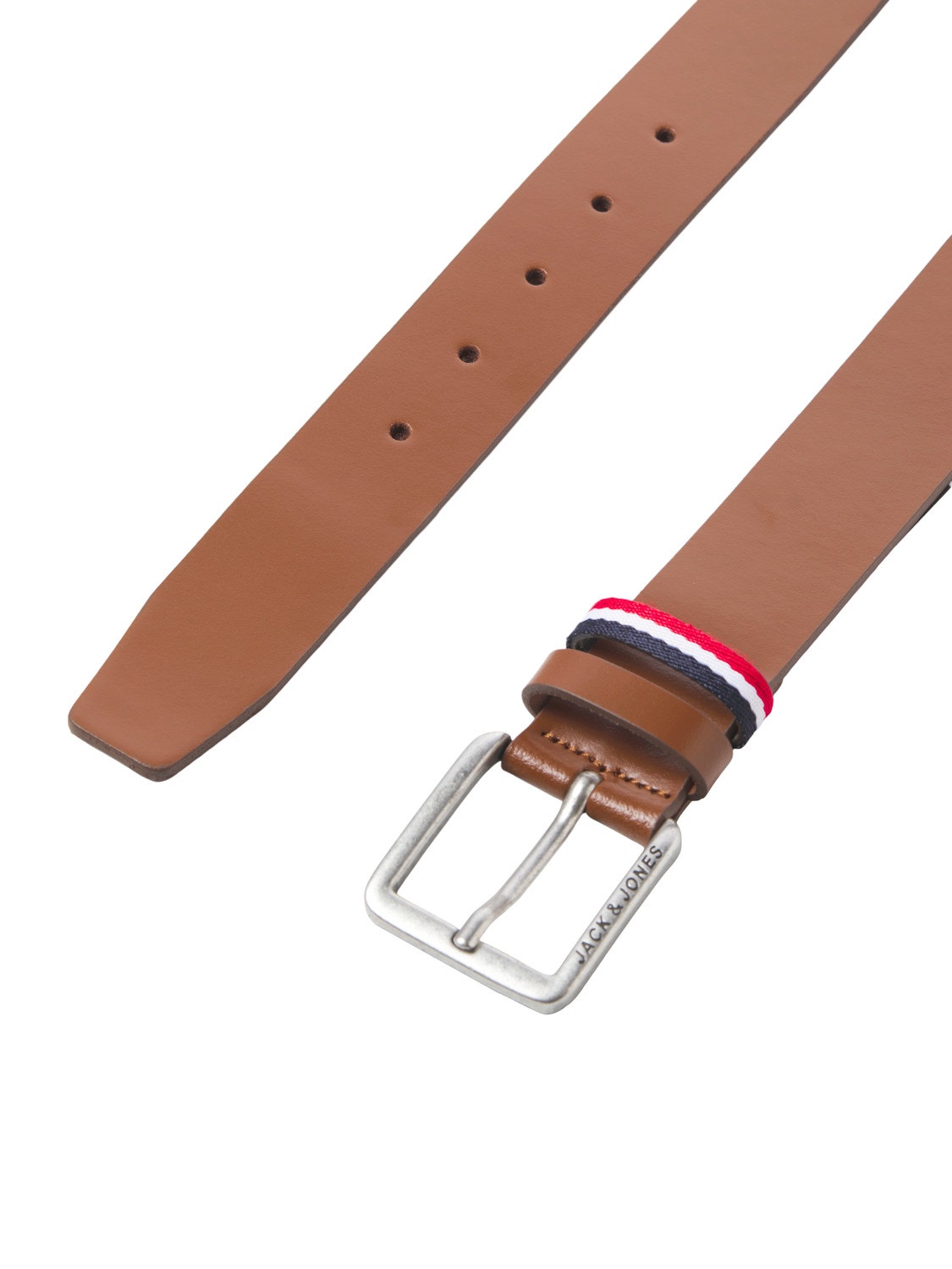 Jack & Jones Leather Belt -Cognac - 12219179