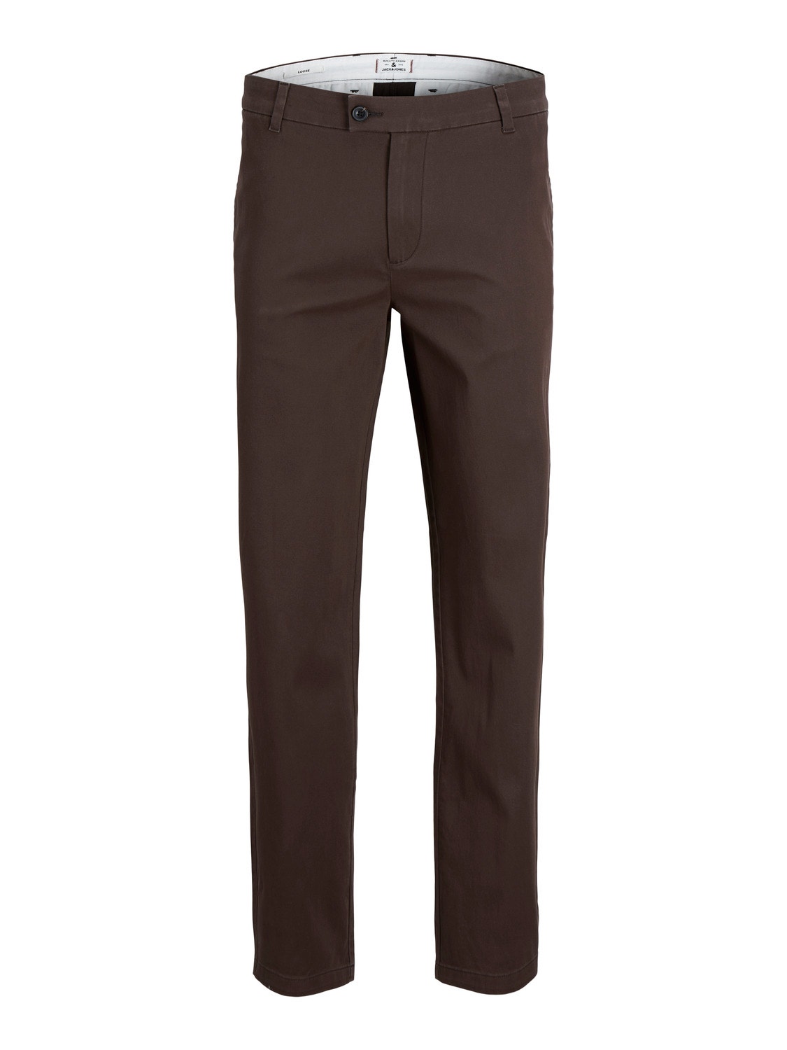 Jack & Jones Wide Fit Plátěné kalhoty Chino -Seal Brown - 12219288