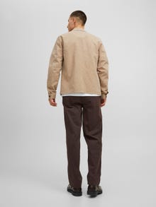 Jack & Jones Wide Fit Plátěné kalhoty Chino -Seal Brown - 12219288