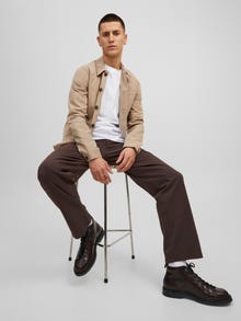 Jack & Jones Wide Fit Chino trousers -Seal Brown - 12219288