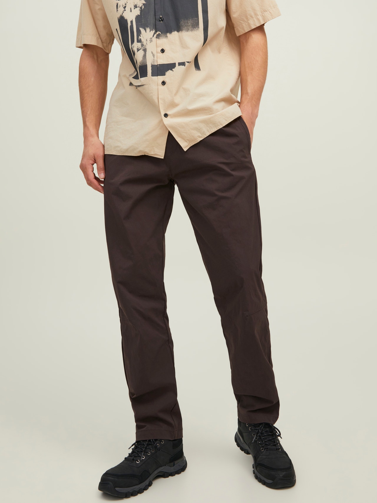 Jack & Jones Relaxed Fit Chino-housut -Seal Brown - 12219318