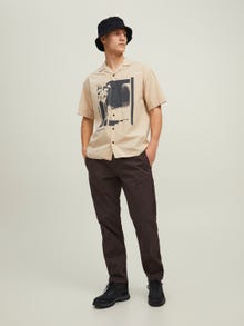 Jack & Jones Relaxed Fit Szövetnadrág -Seal Brown - 12219318