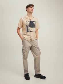 Jack & Jones Relaxed Fit „Cargo“ stiliaus kelnės -Fungi - 12219322