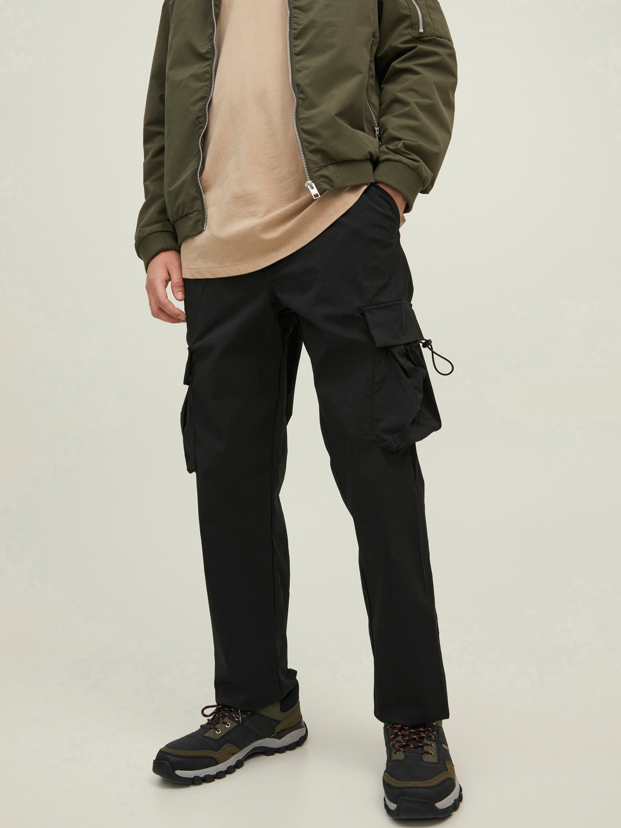 H&M Relaxed Fit Cotton Cargo Joggers