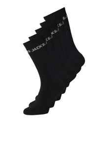 Jack & Jones 5-pack Sokken Voor jongens -Black - 12219499