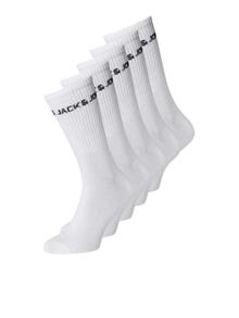 Jack & Jones 5er-pack Socken Für jungs -White - 12219499