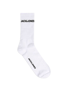 Jack & Jones 5-pakuotės Kojinės Jaunimui -White - 12219499