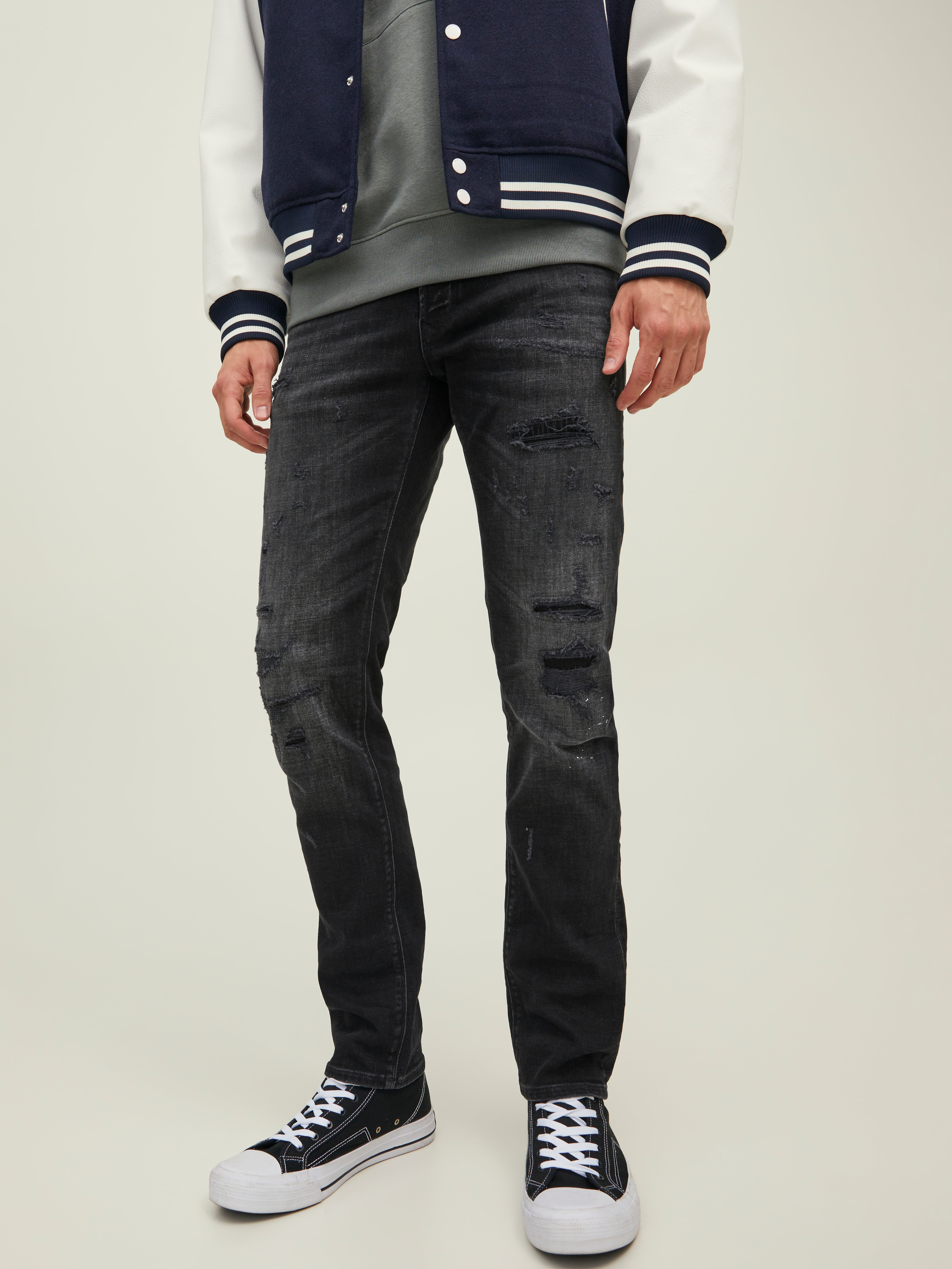 Jack & Jones Jeggings & Skinny & Slim MEN FASHION Jeans Worn-in discount 56% Gray 