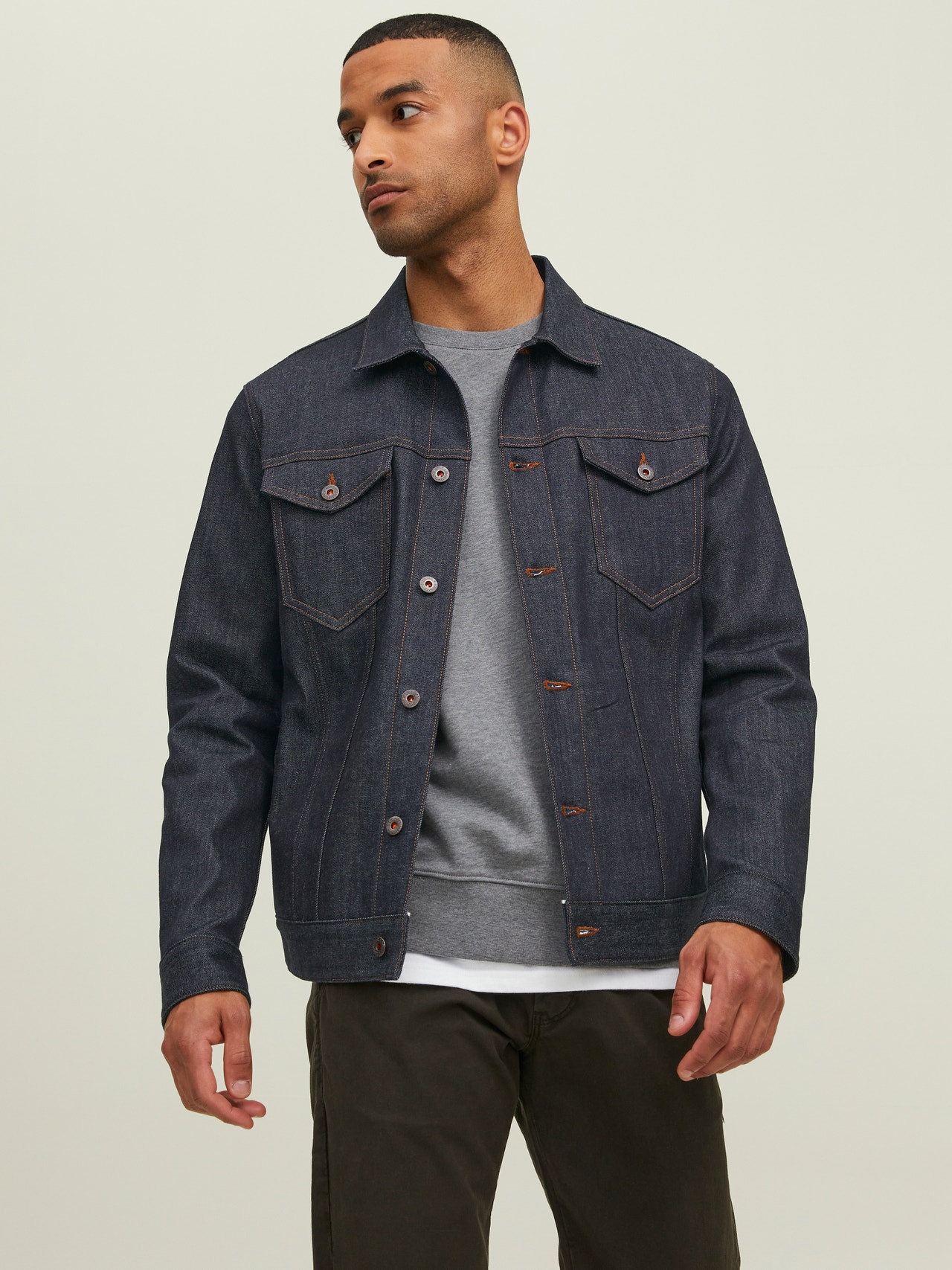 Jack & Jones RDD Casaco de Ganga -Blue Denim - 12219594