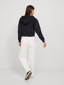JJXX JXABBIE Hættetrøje med lynlås -Black - 12219609