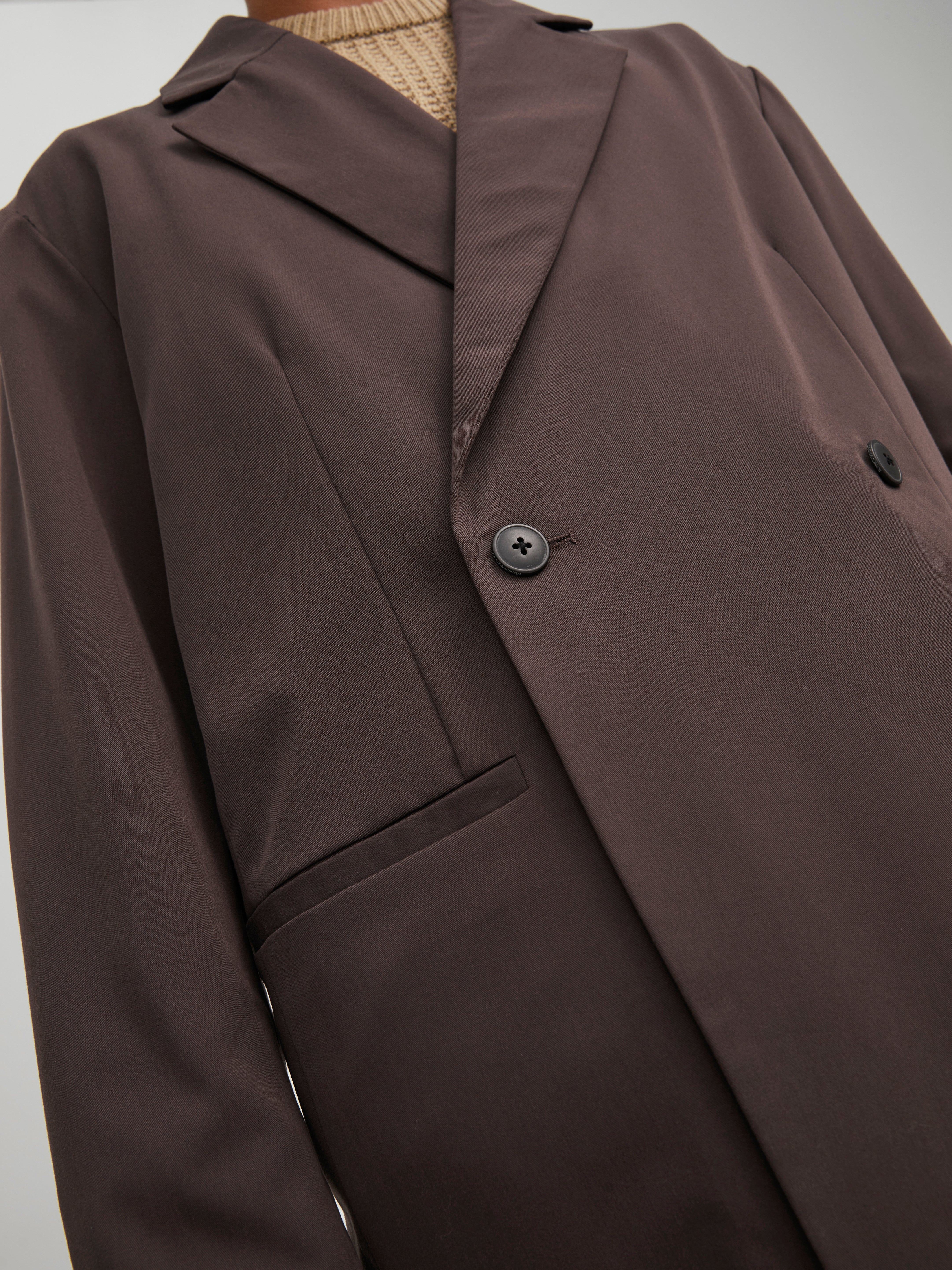 Oversized Blazer | Dark Brown | Jack 