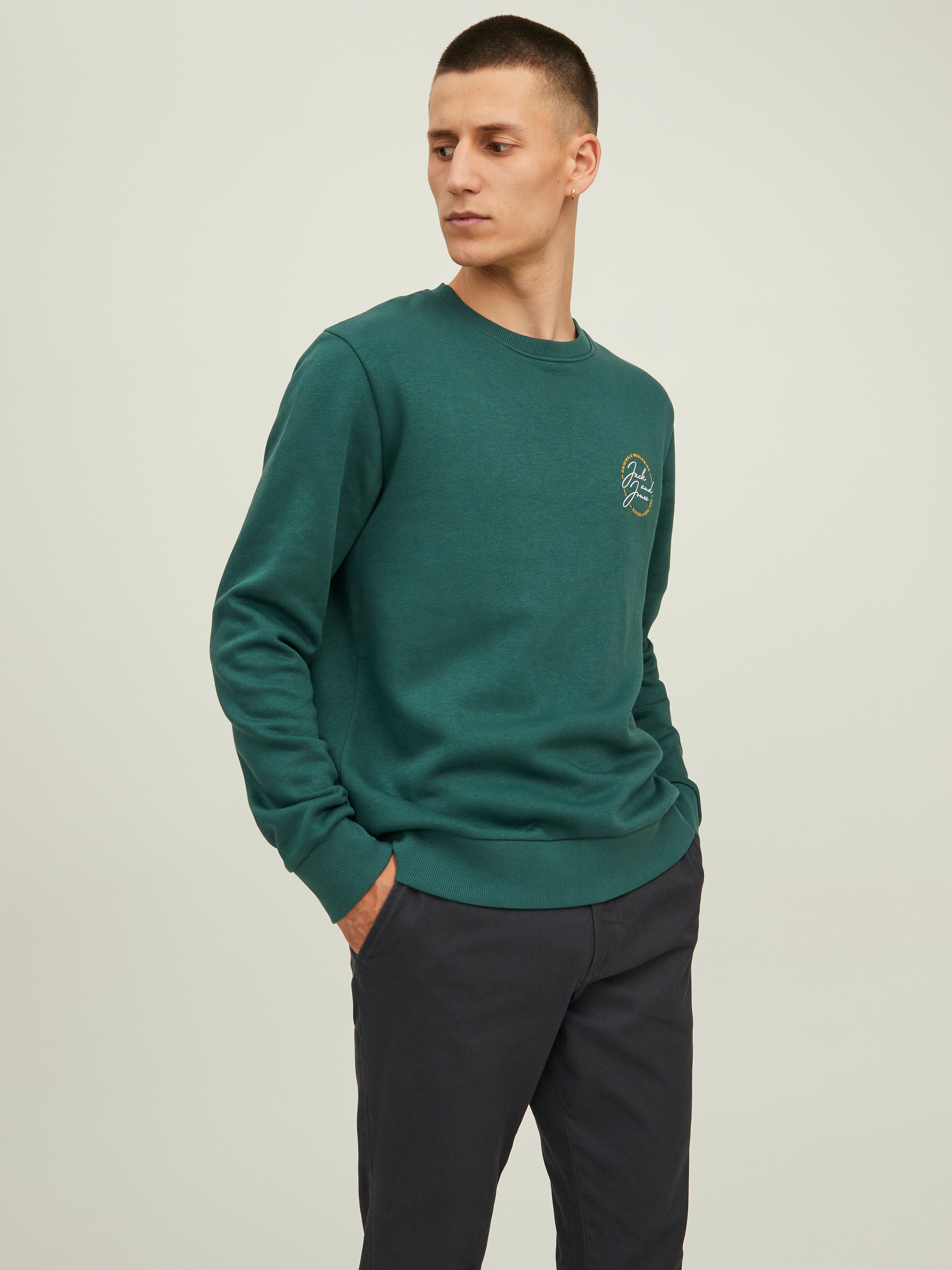 discount 56% Jack & Jones sweatshirt MEN FASHION Jumpers & Sweatshirts Hoodie Green L 