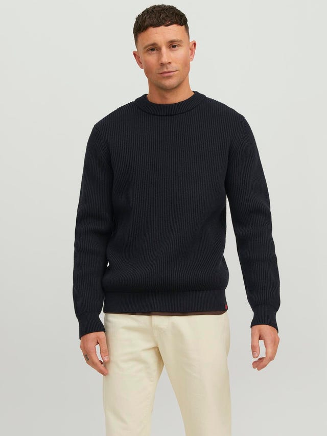 Jack & Jones RDD Plain Crew Neck Jumper - 12219689