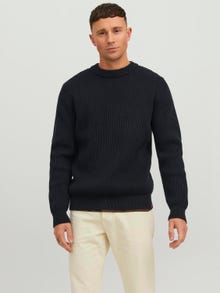 R.D.D. ROYAL DENIM DIVISION Ensfarvet Striktrøje -Black - 12219689
