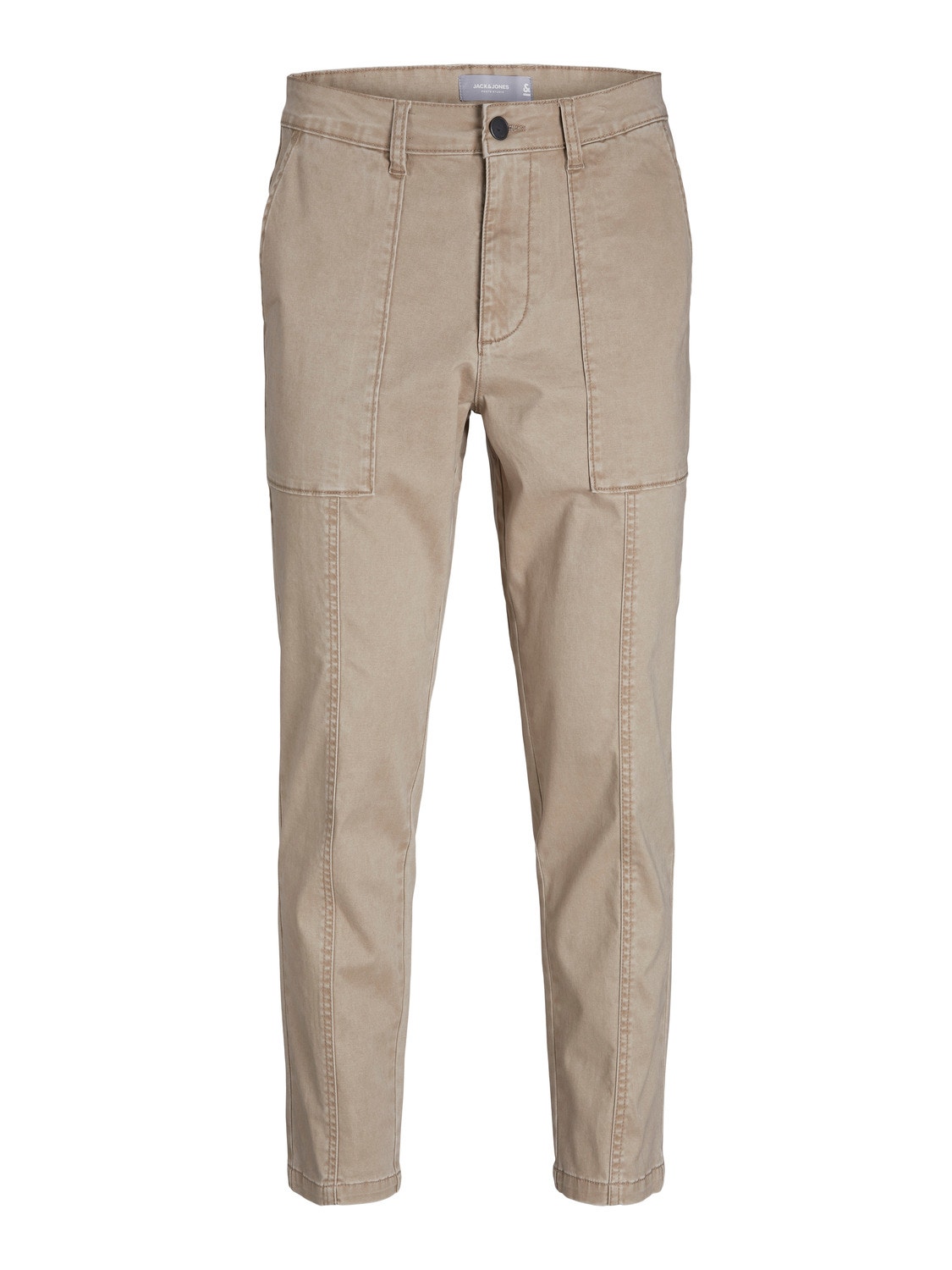 Jack & Jones Regular Fit 5 kišenės kelnės -Dune - 12220435