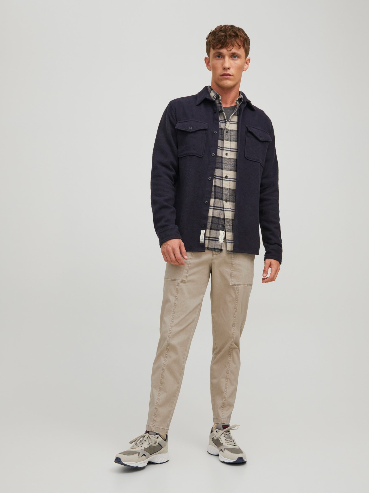 Jack & Jones Regular Fit 5 kišenės kelnės -Dune - 12220435