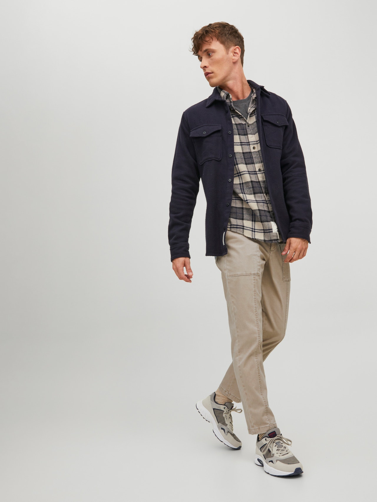 Jack & Jones Regular Fit 5 kišenės kelnės -Dune - 12220435