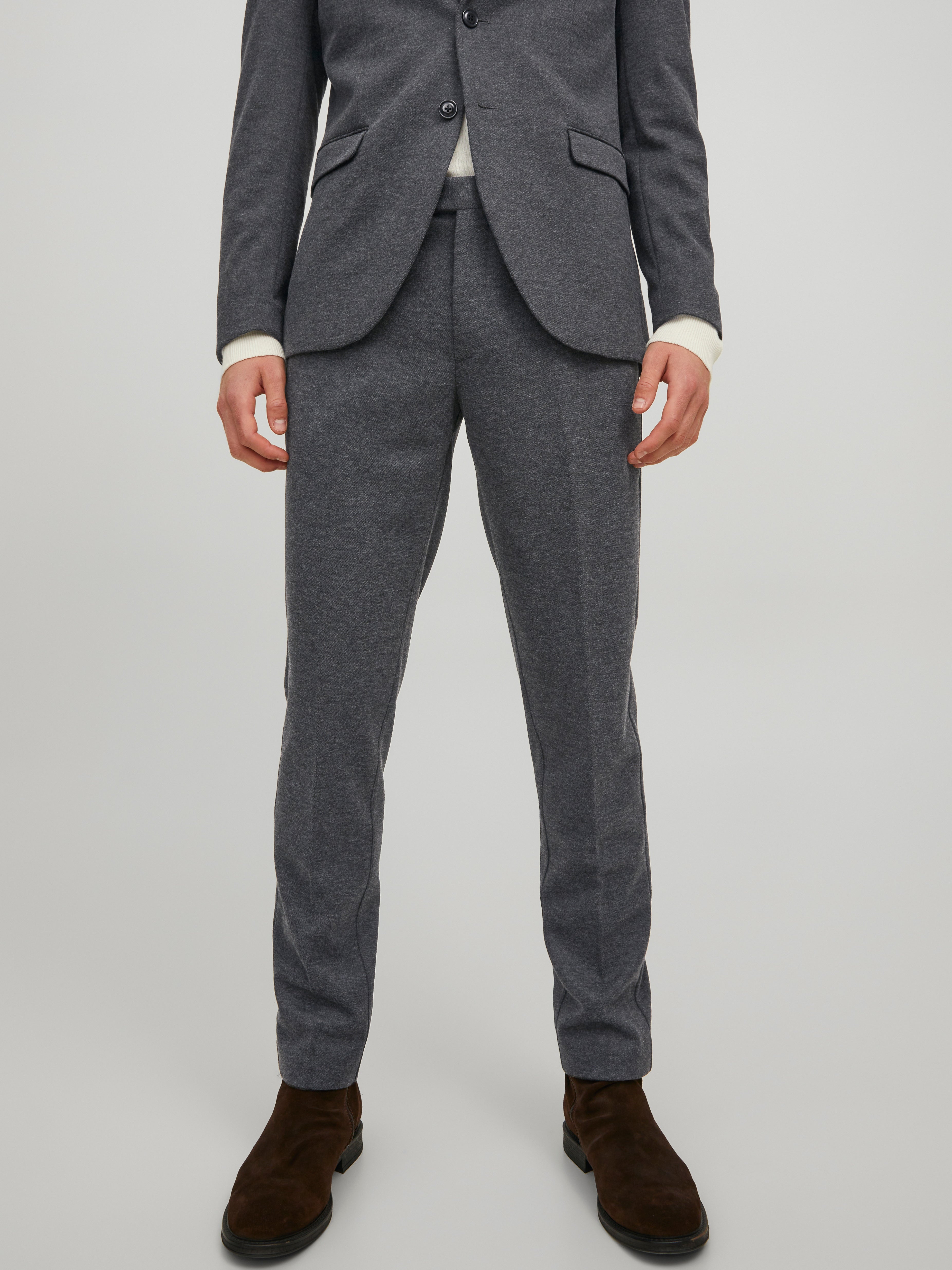 Park Avenue Blue Cotton Super Slim Fit Trousers