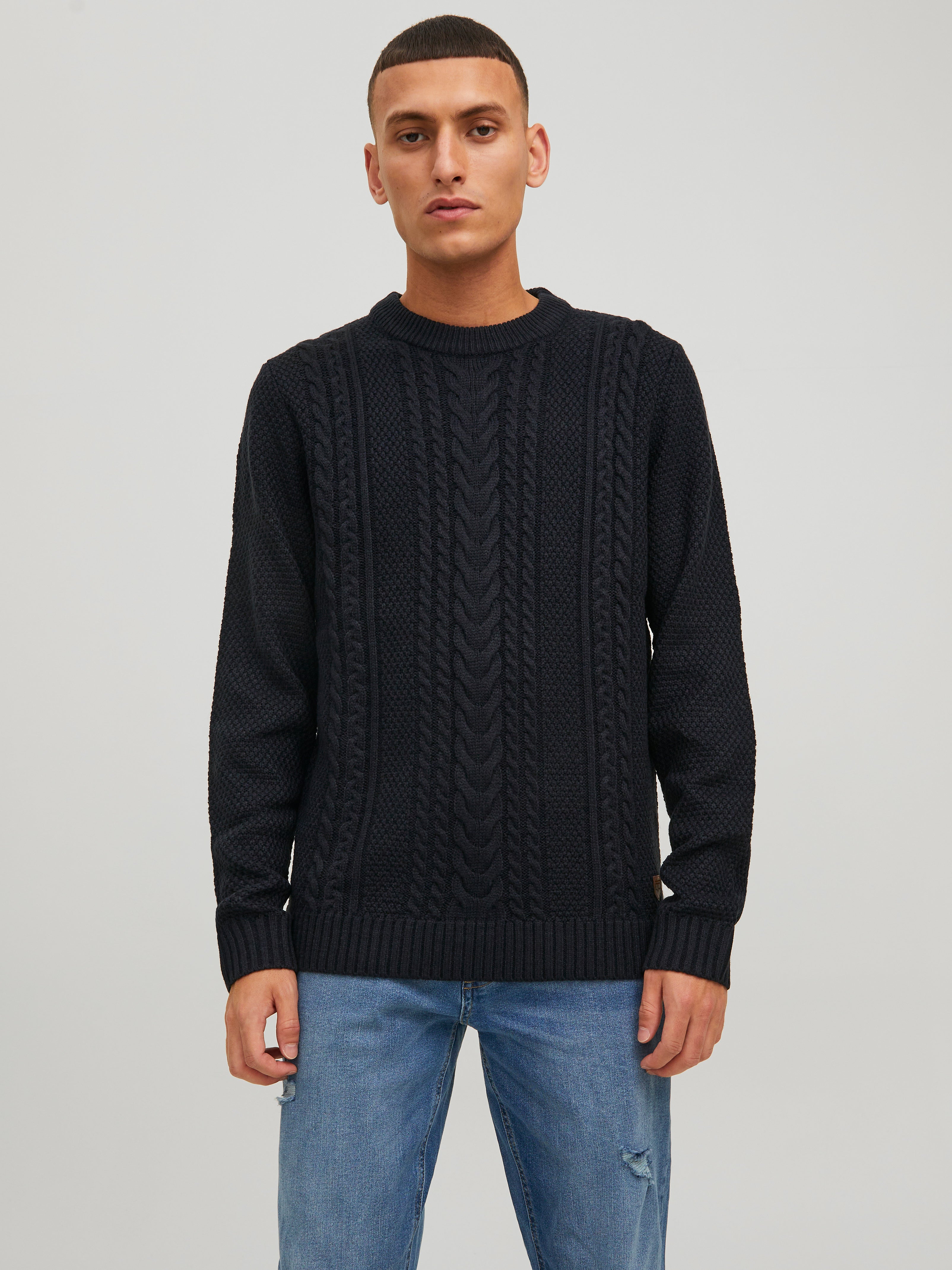 jack and jones cable knit jumper