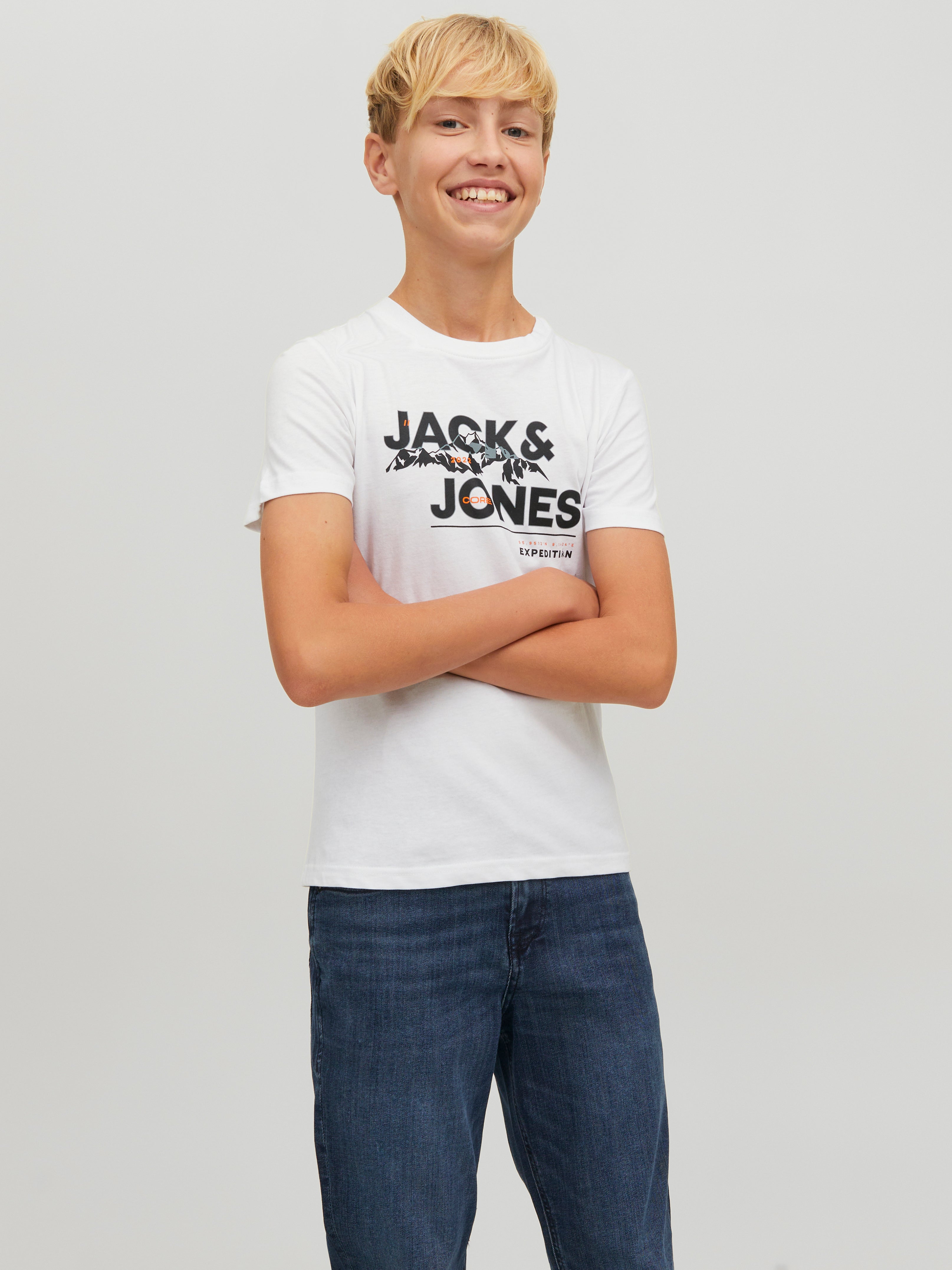 JACK & JONES Jungen T-Shirt Gr DE 140 Jungen Bekleidung Shirts T-Shirts 