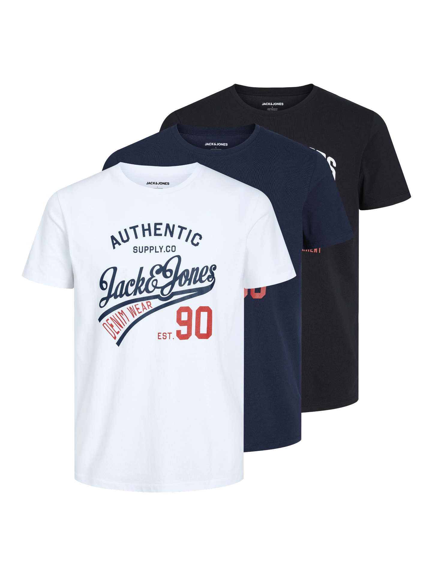 Thumbnail - 3er-pack Logo T-shirt