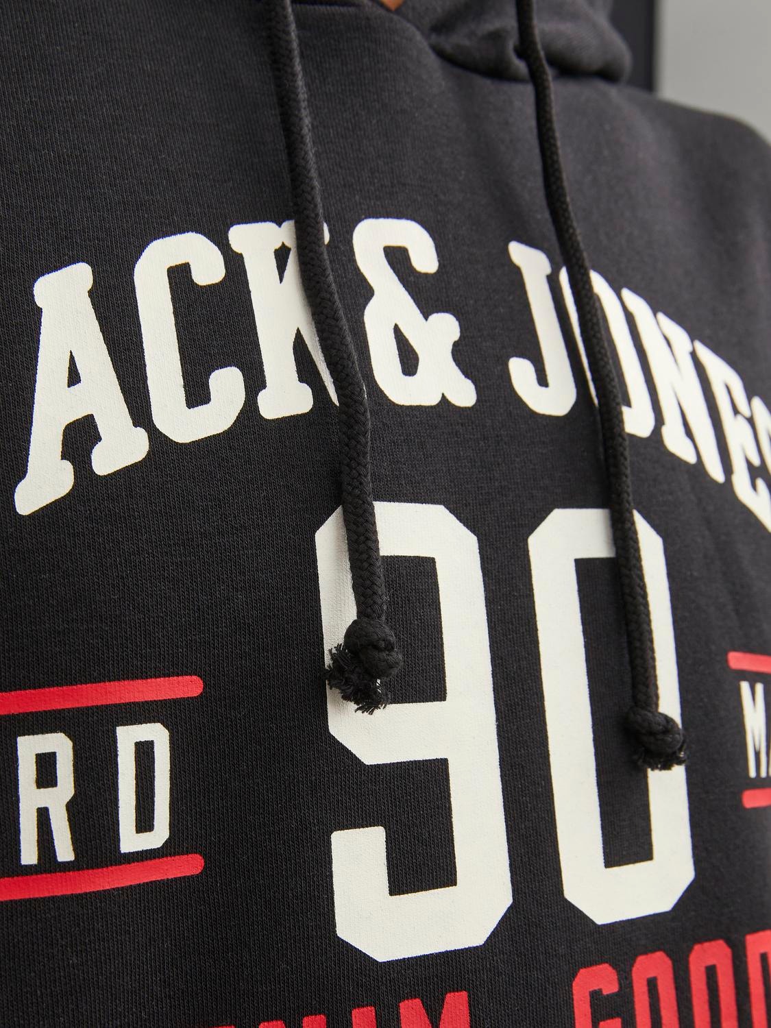 Jack & Jones 2-pakkainen Logo Huppari -Light Grey Melange - 12221273