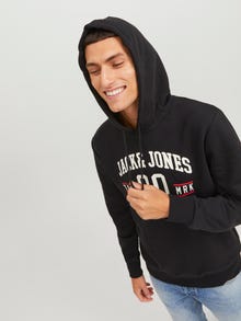 Jack & Jones 2-pak Logo Hættetrøje -Light Grey Melange - 12221273