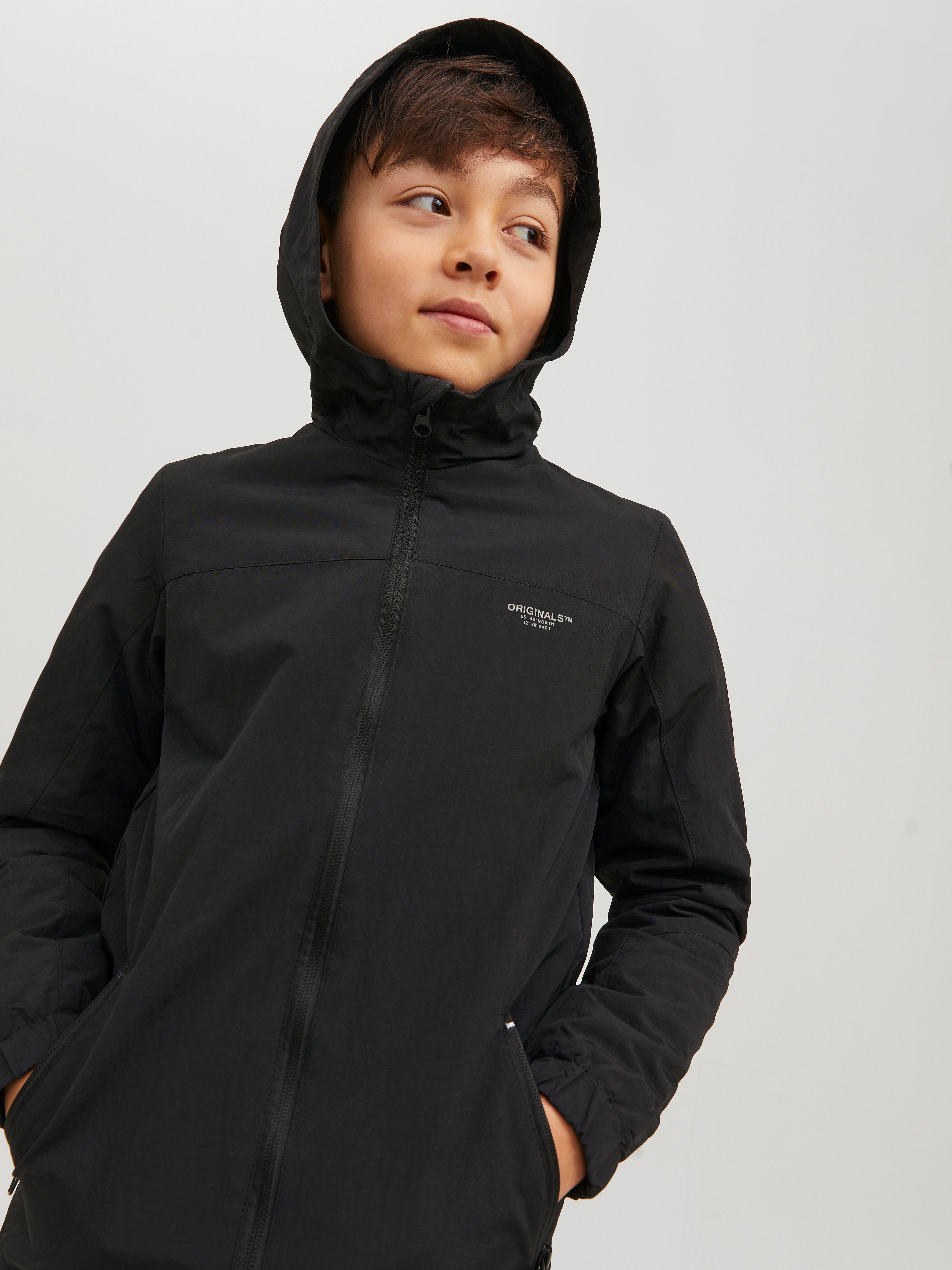 Boys cheap black anorak