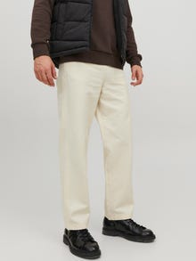 Jack & Jones Wide Fit Plátěné kalhoty Chino -Ecru - 12221464