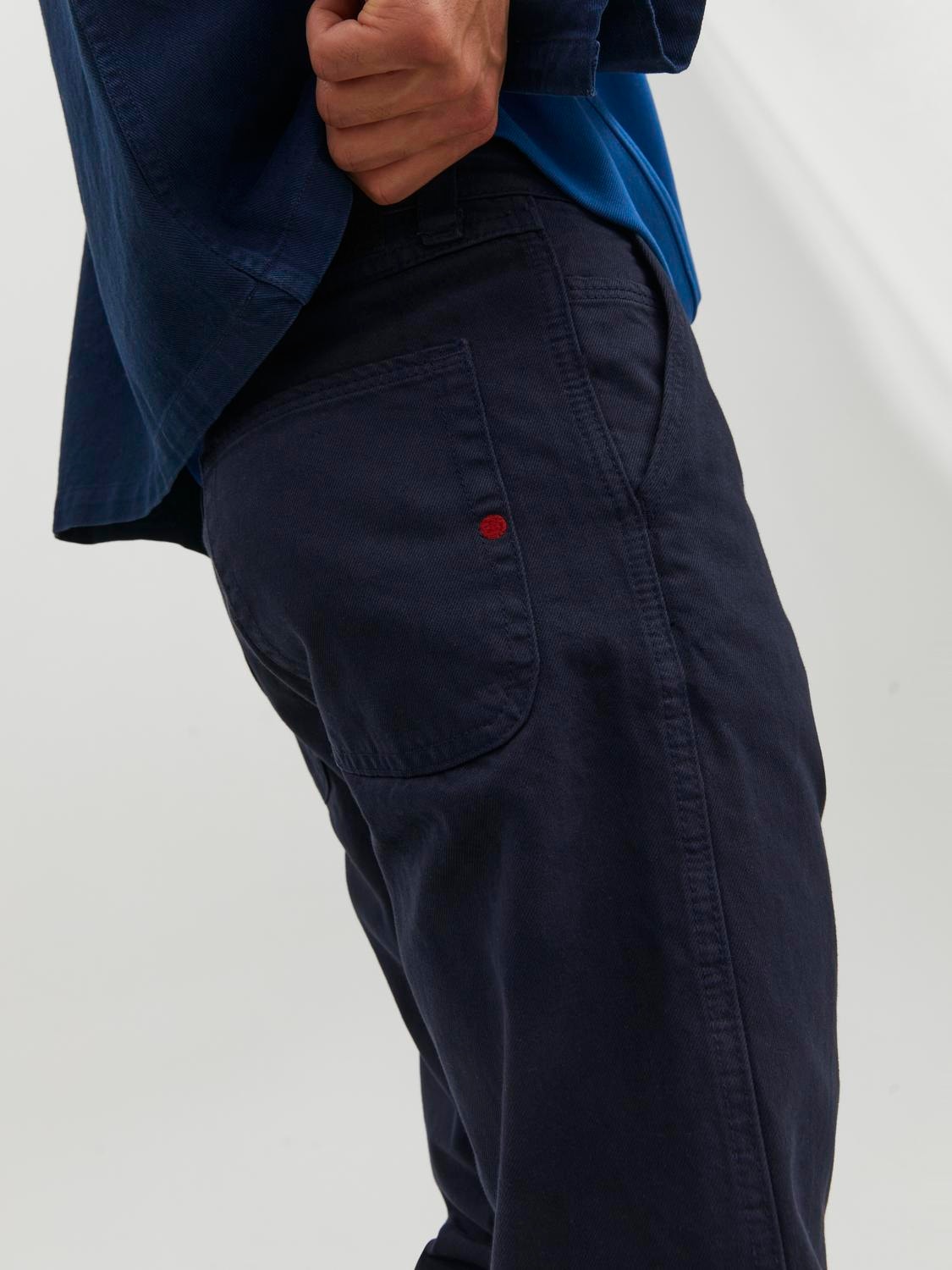 Jack & Jones RDD Loose Fit Chino trousers -Navy Blazer - 12221612