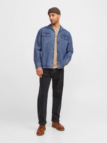 Jack & Jones RDD Relaxed Fit Overshirt -Blue Denim - 12221676