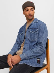 R.D.D. ROYAL DENIM DIVISION Laisvas kirpimas Džinsiniai marškiniai -Blue Denim - 12221676