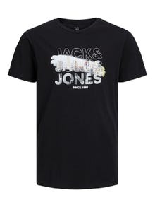 Jack & Jones Logo T-skjorte For gutter -Black - 12222153