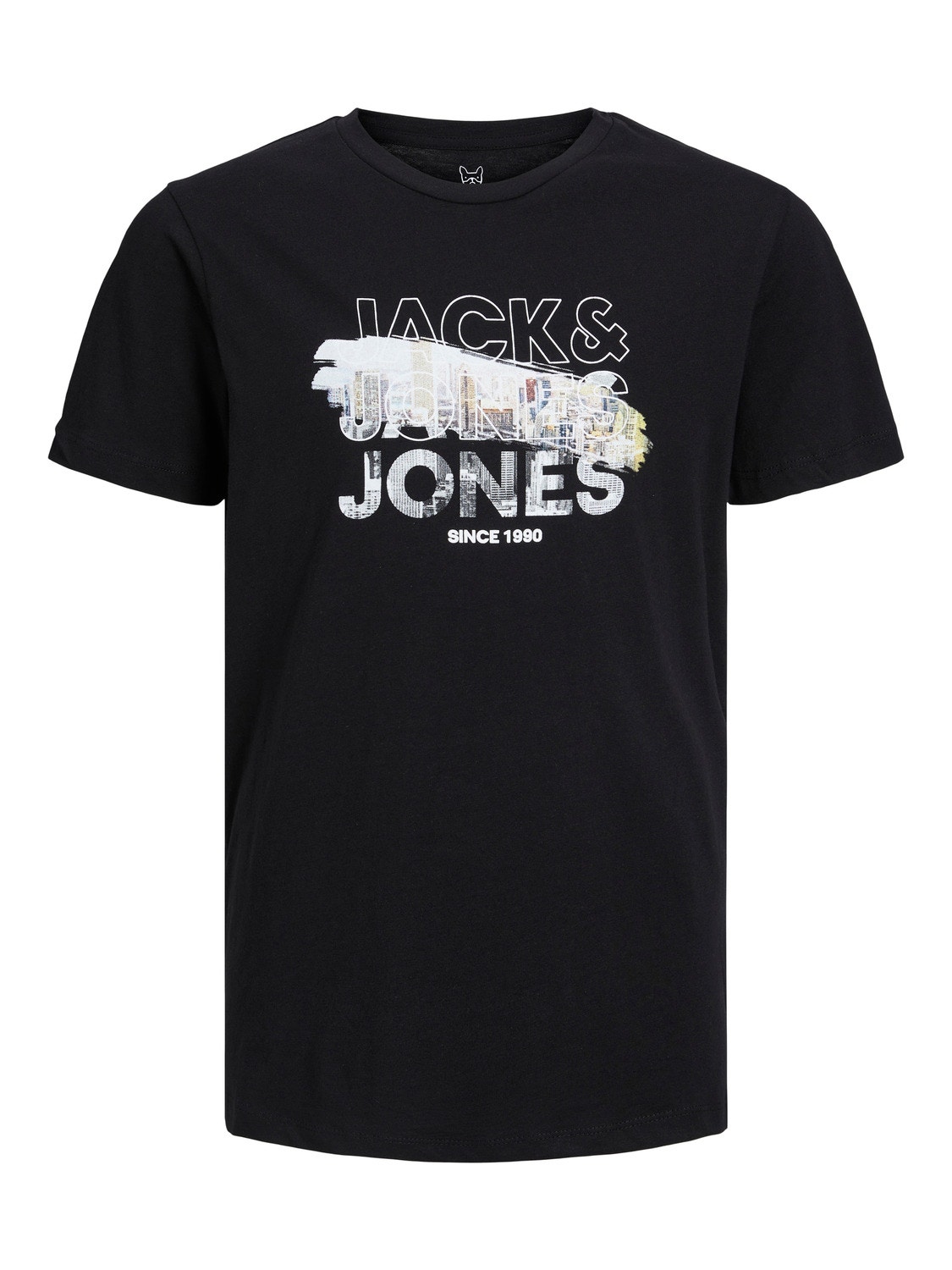 Jack & Jones Logo T-skjorte For gutter -Black - 12222153