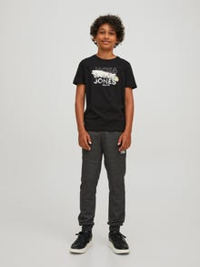 Jack & Jones Logo T-skjorte For gutter -Black - 12222153