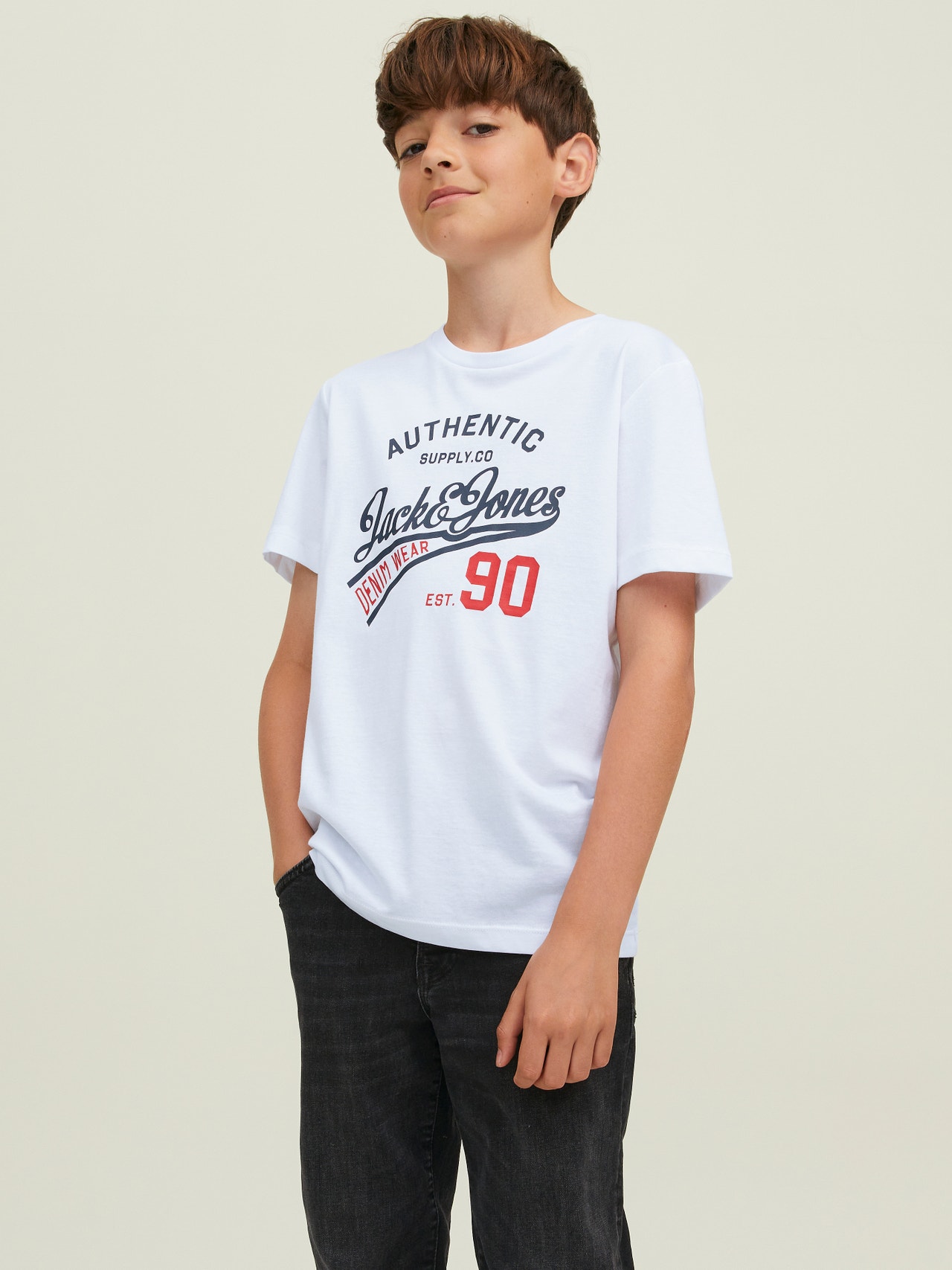 3-pack Logo T-shirt For boys, White