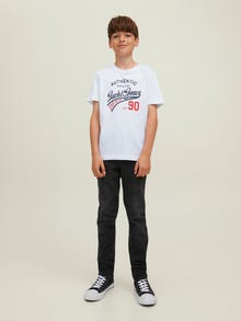 Jack & Jones 3-pak Z logo T-shirt Dla chłopców -Black - 12222425
