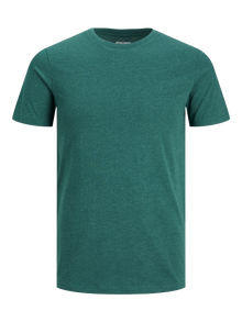 Jack & Jones Einfarbig Rundhals T-shirt -Storm - 12222887