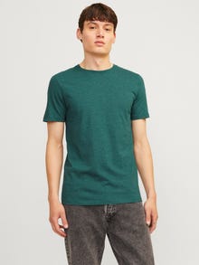 Jack & Jones Ühevärviline Ümmargune T-särk -Storm - 12222887