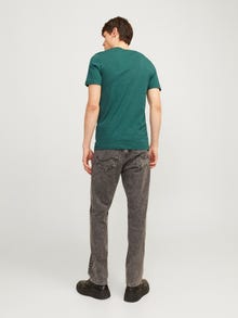 Jack & Jones Ühevärviline Ümmargune T-särk -Storm - 12222887