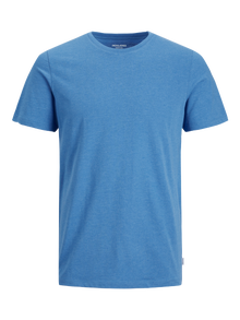 Jack & Jones Enfärgat Rund RUNDRINGNING T-shirt -French Blue - 12222887