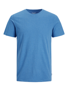 Jack & Jones T-shirt Liso Redondo -French Blue - 12222887