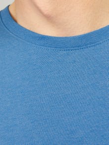 Jack & Jones Plain Round Neck T-shirt -French Blue - 12222887