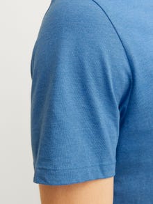 Jack & Jones Yksivärinen Pyöreä kaula-aukko T-paita -French Blue - 12222887