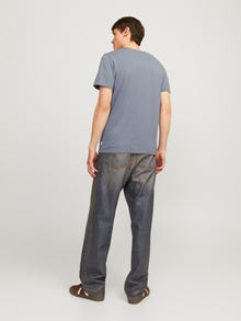 Jack & Jones Ensfarvet Rundhals T-shirt -Flint Stone - 12222887