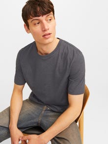 Jack & Jones Hagyományos Kerek nyak Póló -Dark Grey Melange - 12222887