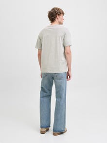 Jack & Jones Enfärgat T-shirt -Light Grey Melange - 12222887